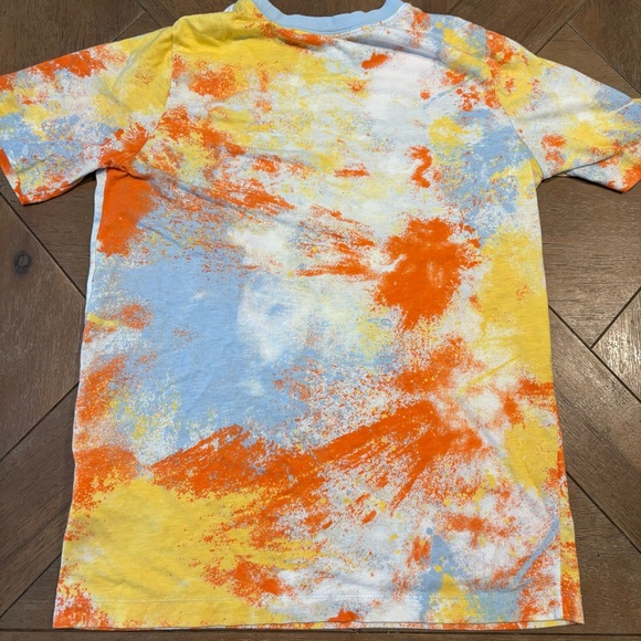 Nike Kids Orange and Blue Tie-Dye T-Shirt Size XL - Picture 6 of 6